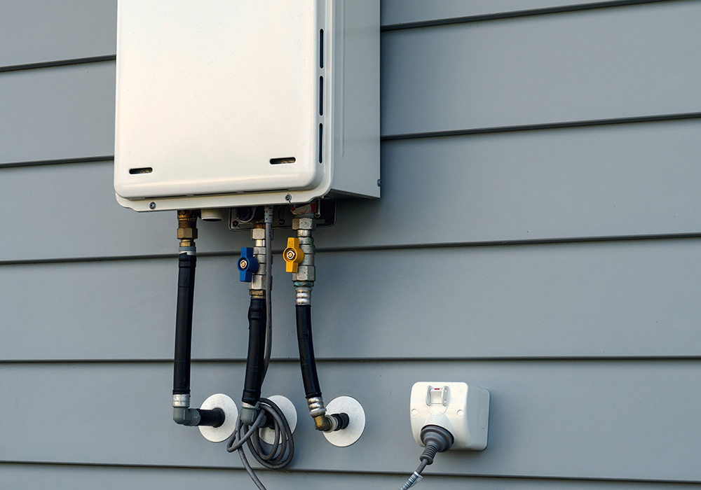 Hot water system replacement.