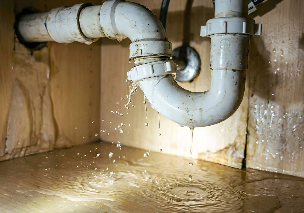 Under sink hidden leak